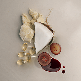 Coconut, grapes, omega fatty acids